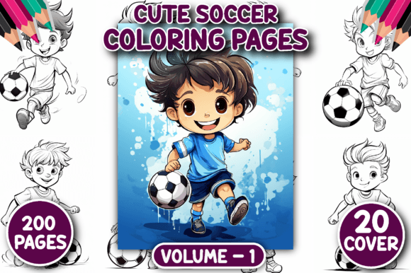 200 Cute Soccer Coloring Pages for Kids: A Creative Kickstart