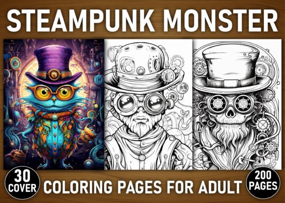 200+ Steampunk Monsters Coloring Pages: A Designer's Guide