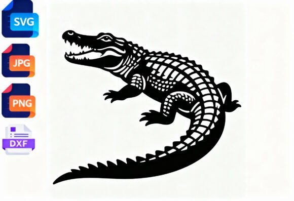 Alligator SVG Cut File: Unleashing Reptile Power in Your Designs