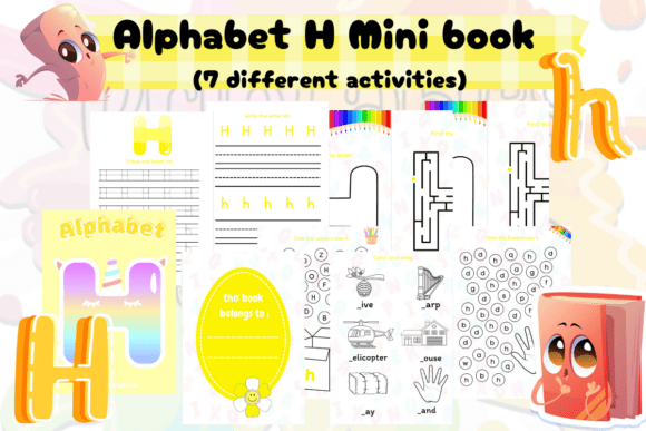 Alphabet H Mini Book: Hands-On Letter Learning