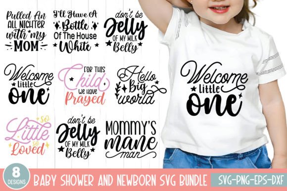 Baby Shower & Newborn SVG Bundle: Design Assets for Celebrating New Life
