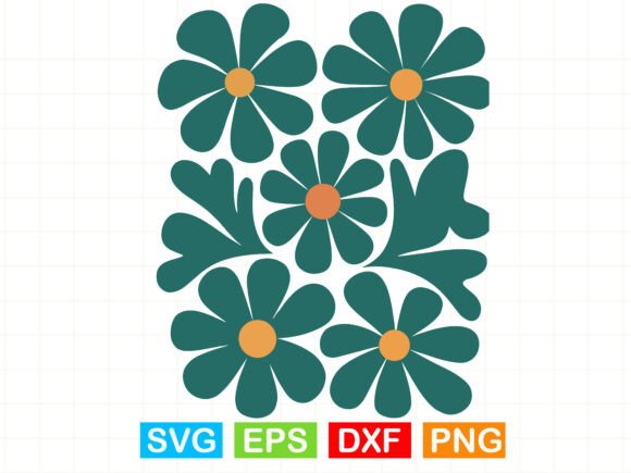 Boho Flowers Design SVG Vector: Natural Style for Your Projects
