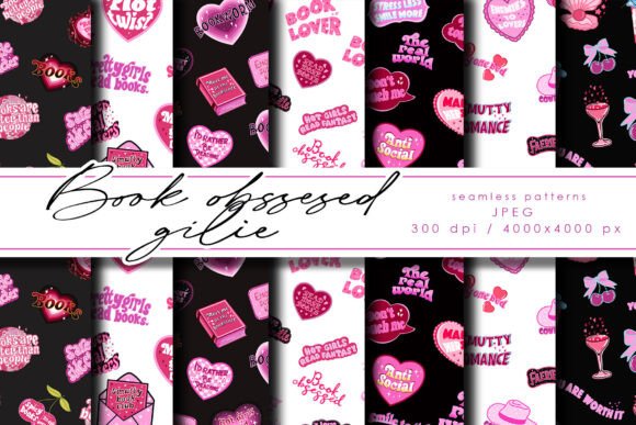 Book Obsessed Girlie Seamless Patterns: A Designer's Deep Dive
