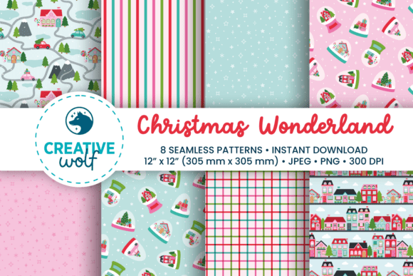 Christmas Wonderland Seamless Patterns: A Festive Design Toolkit
