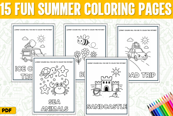 Easy Summer Fun Coloring Pages for Kids: A Creative Toolkit