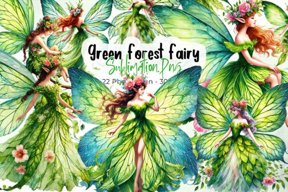 Enchant Your Projects with Magical Nature Forest Fairy Clipart