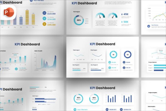 KPI Dashboard Chart PowerPoint Template: Visualize Success