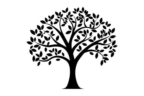 Oak Tree Silhouette: Grounding Your Projects in Natural Elegance