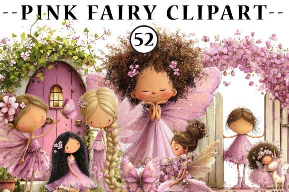 Pink Fairy Clipart: Enchanting Designs for Your Creative Projects