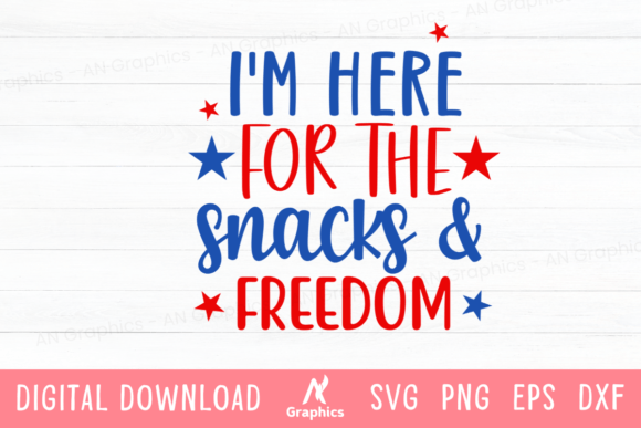 Snacks & Freedom: A Fun SVG for Your 4th of July Crafts