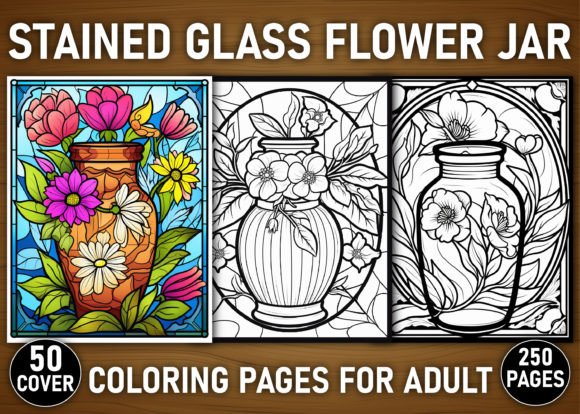 Stained Glass Flower Jar Coloring Pages: A Designer's Toolkit for Vibrant Branding