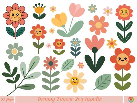 Unleashing Floral Energy with the Groovy Flower Svg Bundle